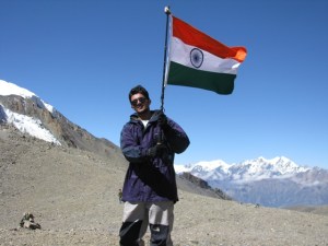 At Thorong La top, 18000 feet